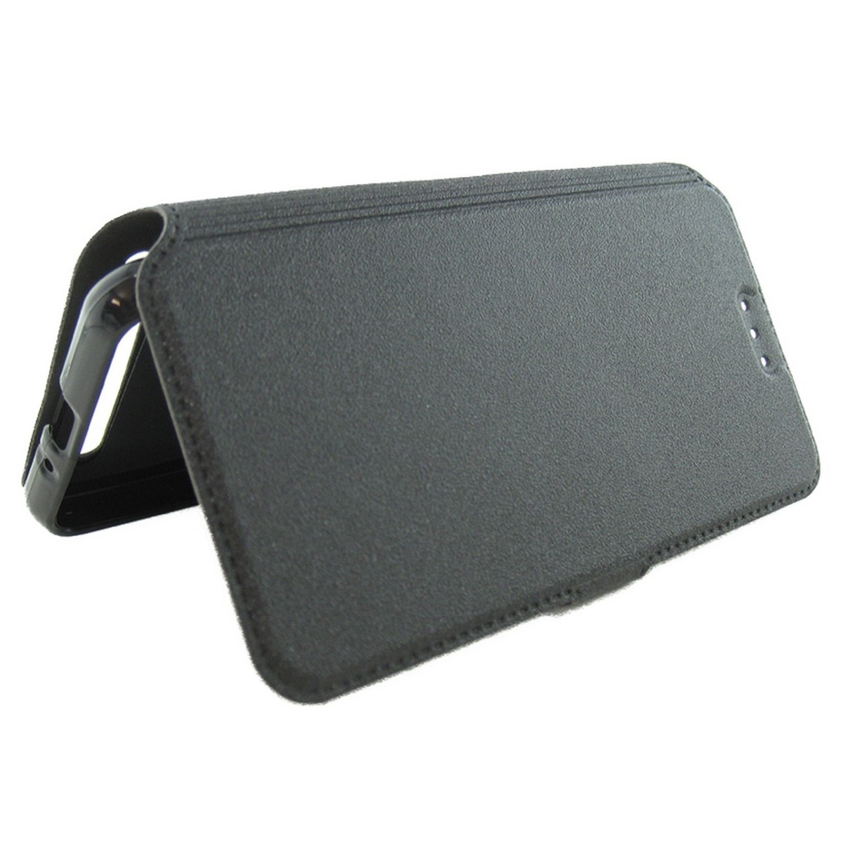 Funda Soporte Piel Negra para Huawei Y3 II  Flip Libro