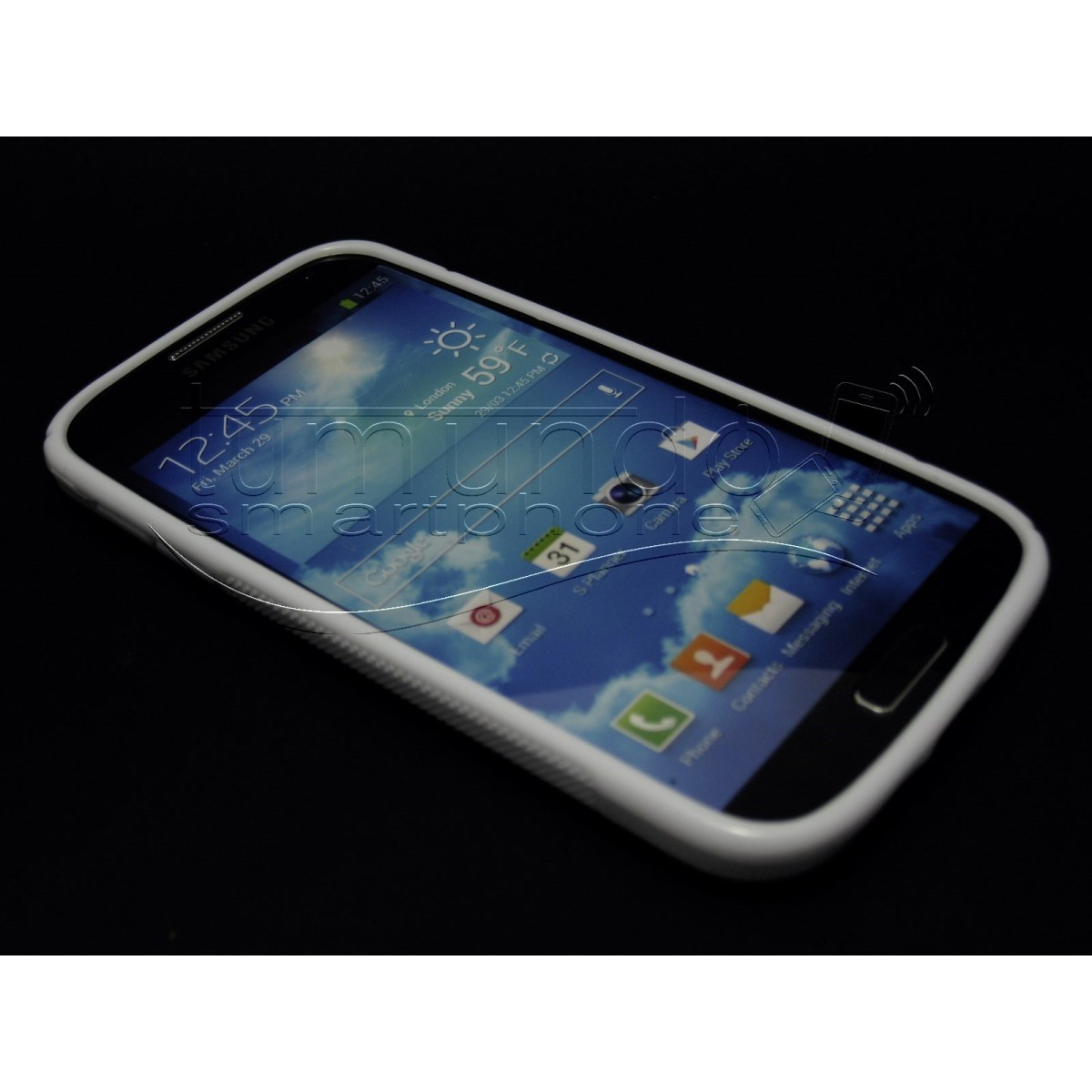 Funda Gel Tpu Samsung Galaxy S4 I9500 S Line Color Blanca