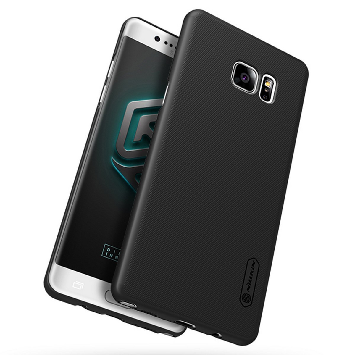 Carcasa Funda Nillkin Negra Modelo Frosted + Protector para Samsung Galaxy Note 7