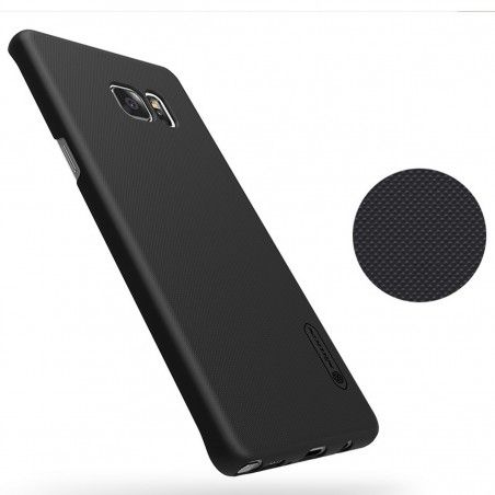 Carcasa Funda Nillkin Negra Modelo Frosted + Protector para Samsung Galaxy Note 7