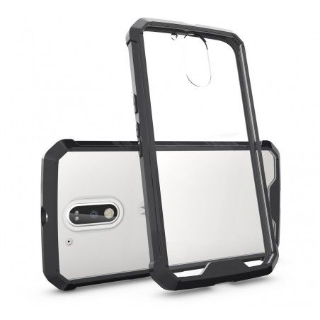 Funda Tipo Air Hybrid (Pc+Tpu) Negra para Motorola Moto G4 / G4 Plus