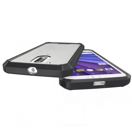 Funda Tipo Air Hybrid (Pc+Tpu) Negra para Motorola Moto G4 / G4 Plus