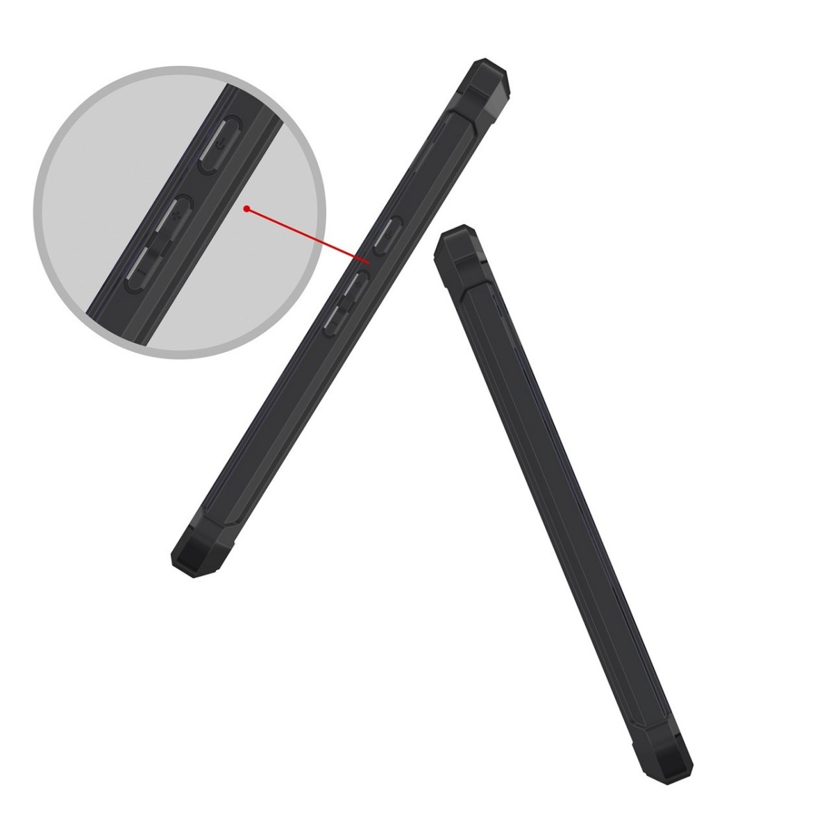 Funda Tipo Air Hybrid (Pc+Tpu) Negra para Motorola Moto G4 / G4 Plus