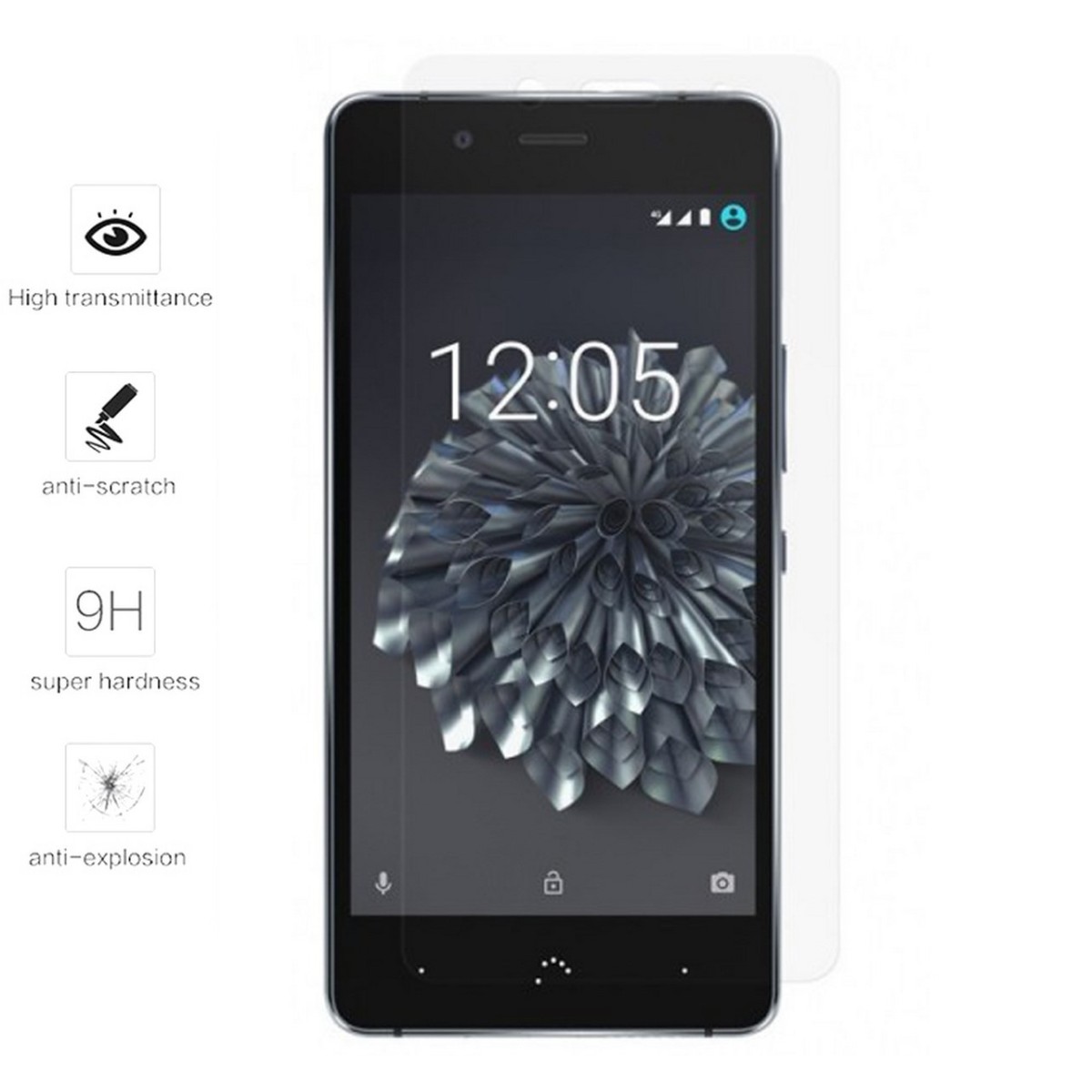 Protector Pantalla Cristal Templado para Bq Aquaris X5 Plus Vidrio