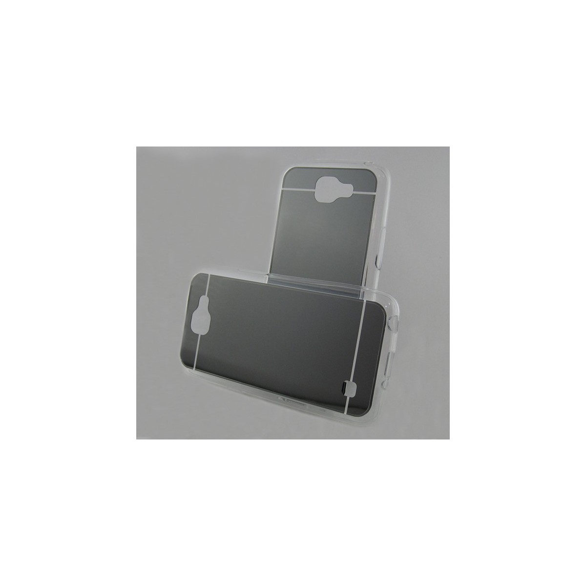 Funda Gel Tpu Efecto Espejo Gris para Lg K4