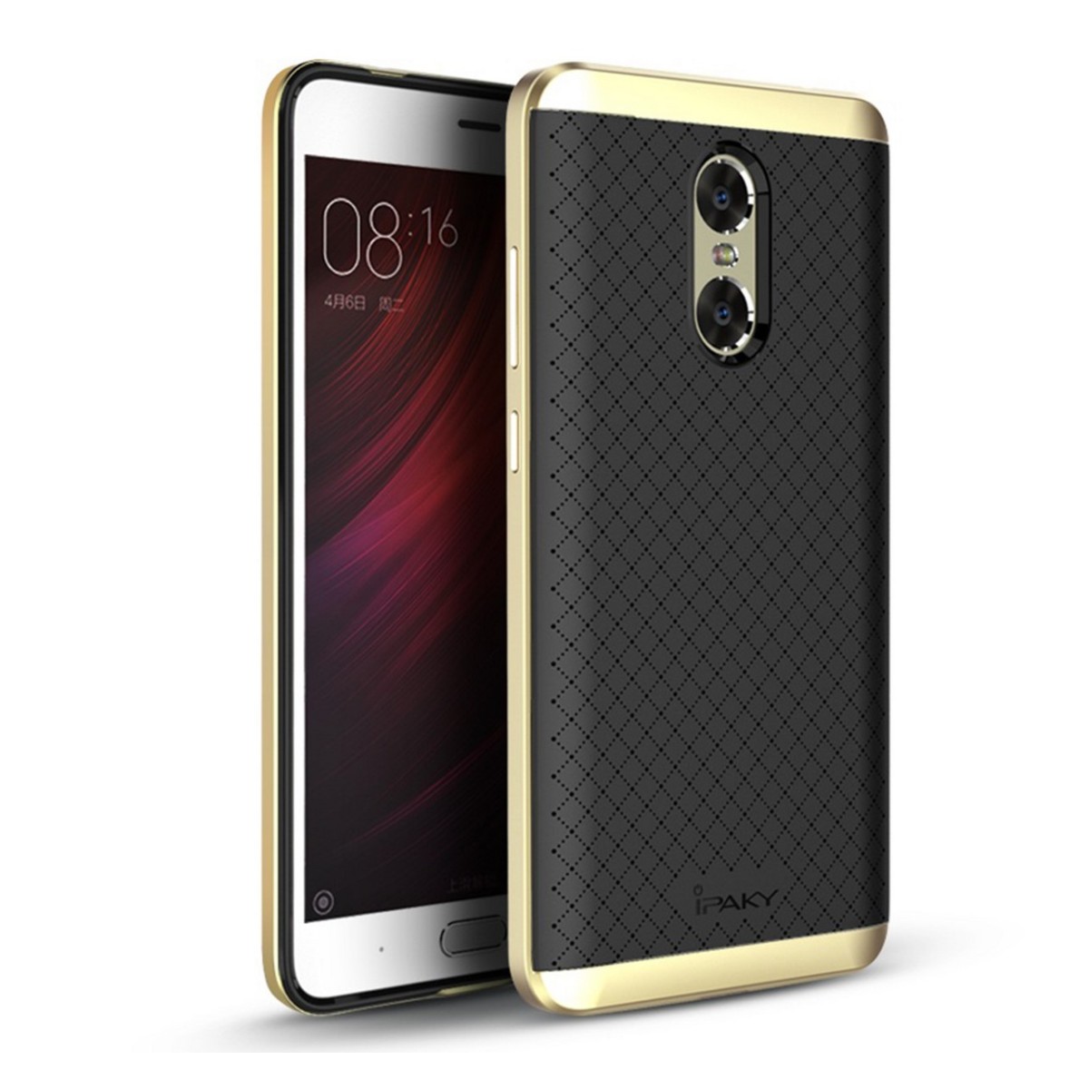 Funda Tipo Neo Hybrid (Pc+Tpu) Negra / Dorada para Xiaomi Redmi Pro 5.5"