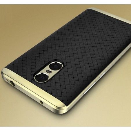 Funda Tipo Neo Hybrid (Pc+Tpu) Negra / Dorada para Xiaomi Redmi Pro 5.5"