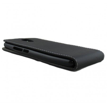 Funda Piel Premium Negra Ultra-Slim para Wiko Robby