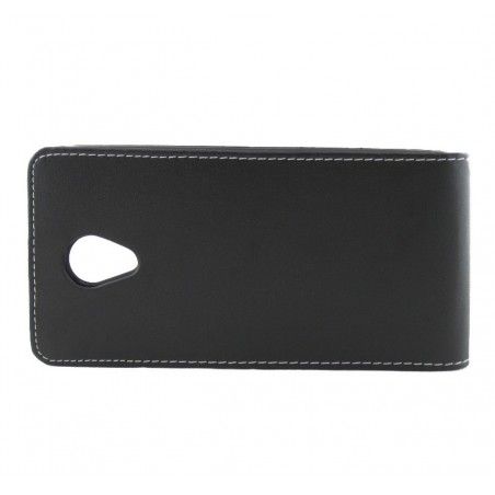 Funda Piel Premium Negra Ultra-Slim para Wiko Robby