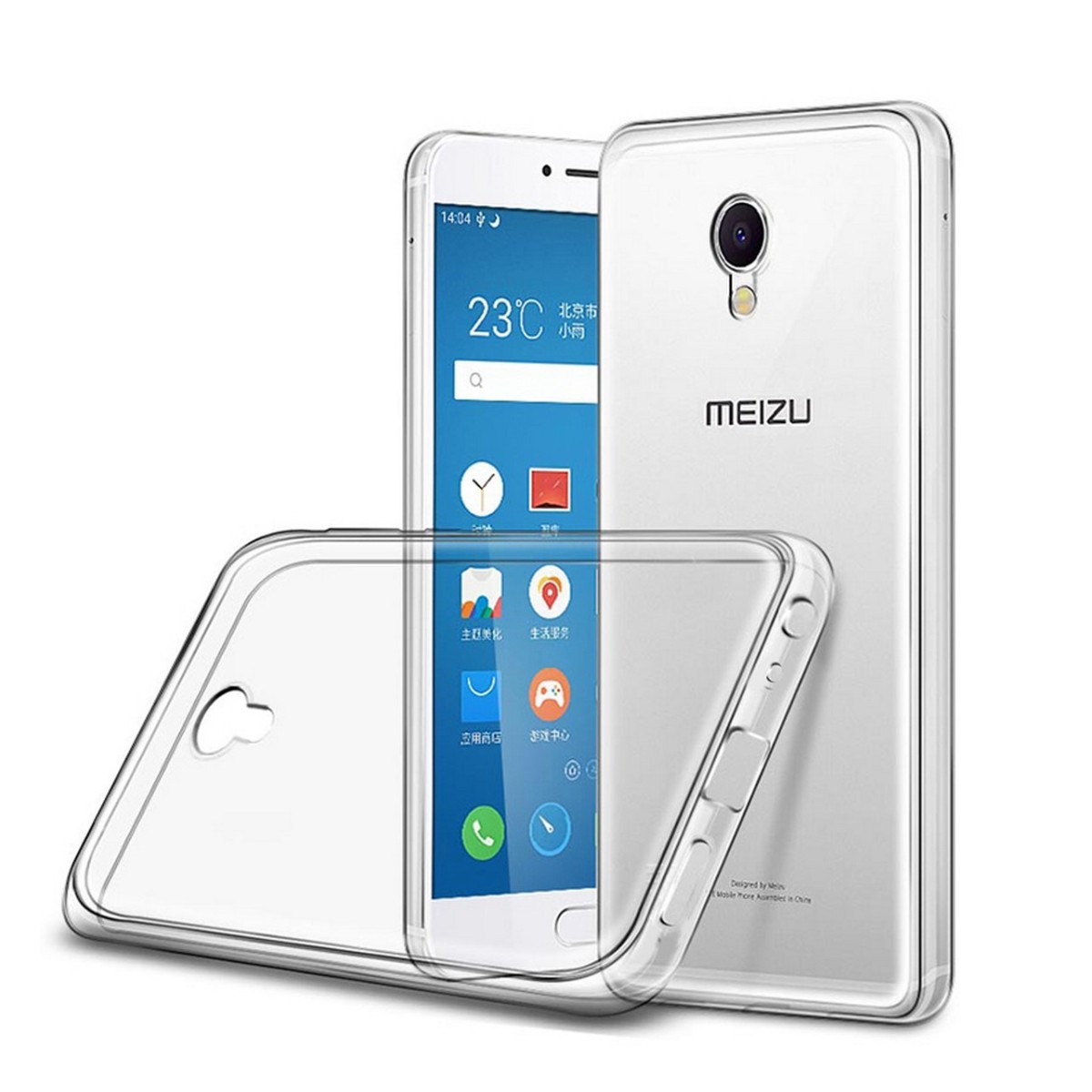 Funda Gel Tpu Fina Ultra-Thin 0,3mm Transparente para Meizu M3E