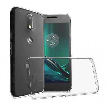Funda Gel Tpu Fina Ultra-Thin 0,3mm Transparente para Motorola Moto G4 Play
