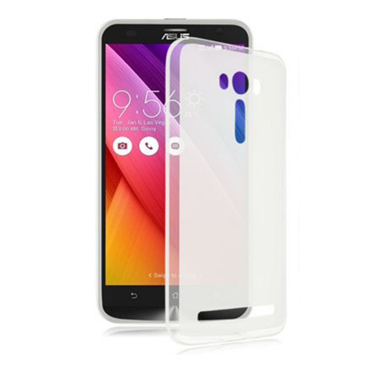 Funda Gel Tpu para Asus Zenfone 2 Laser 6" Ze601Kl Color Transparente