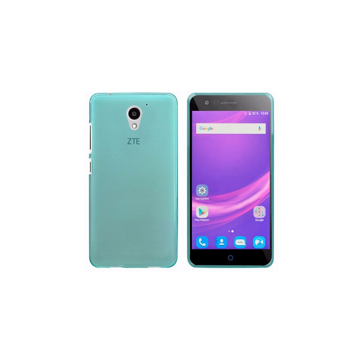 Funda Gel Tpu para Zte Blade A510 Color Azul