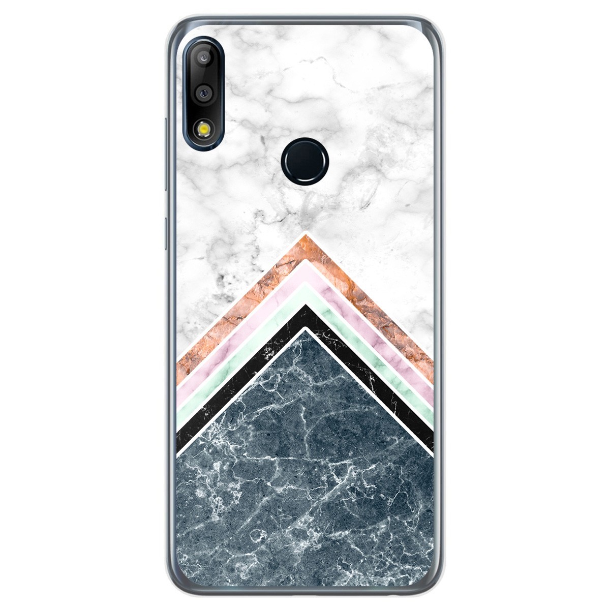 Funda Gel Tpu para Asus Zenfone Max (M2) diseño Mármol 05 Dibujos
