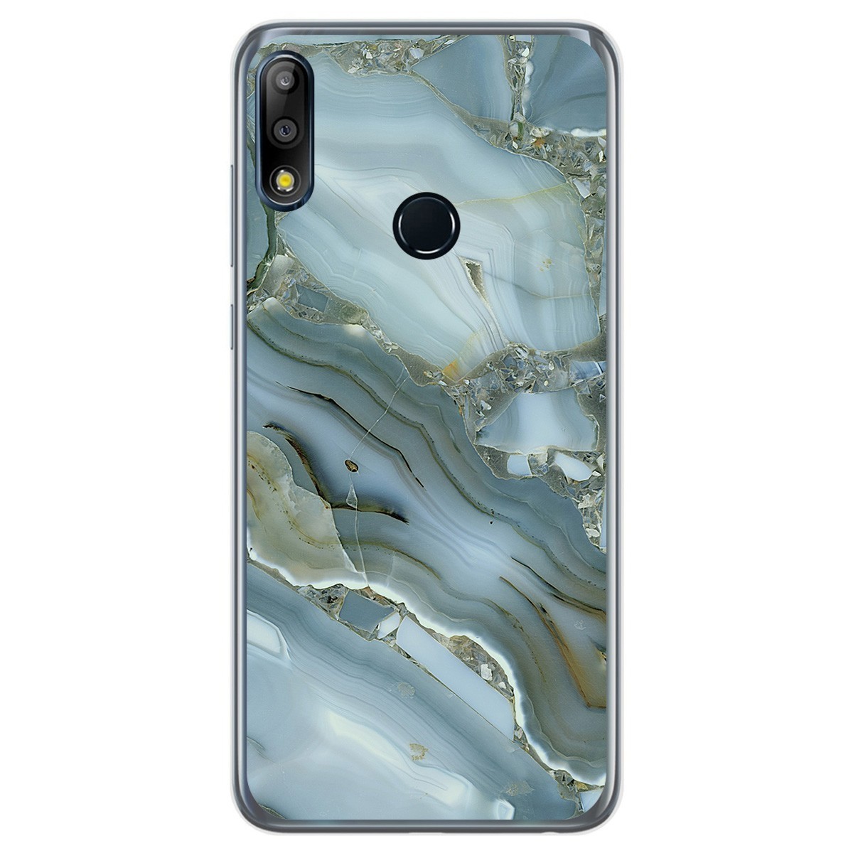 Funda Gel Tpu para Asus Zenfone Max (M2) diseño Mármol 09 Dibujos