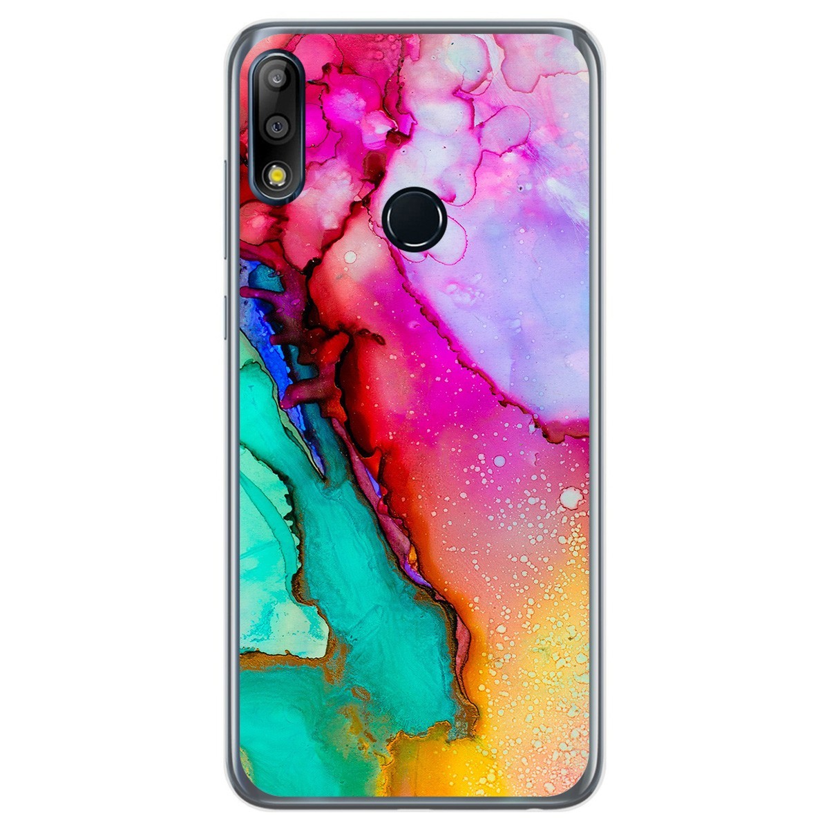 Funda Gel Tpu para Asus Zenfone Max (M2) diseño Mármol 15 Dibujos