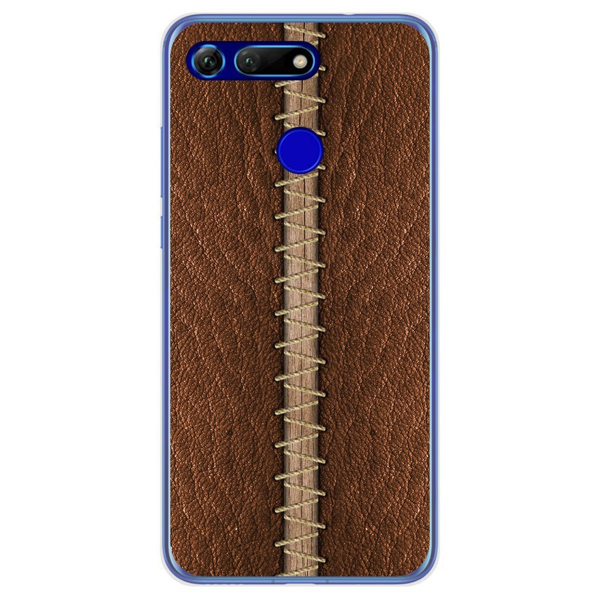 Funda Gel Tpu para Huawei Honor View 20 diseño Cuero 01 Dibujos