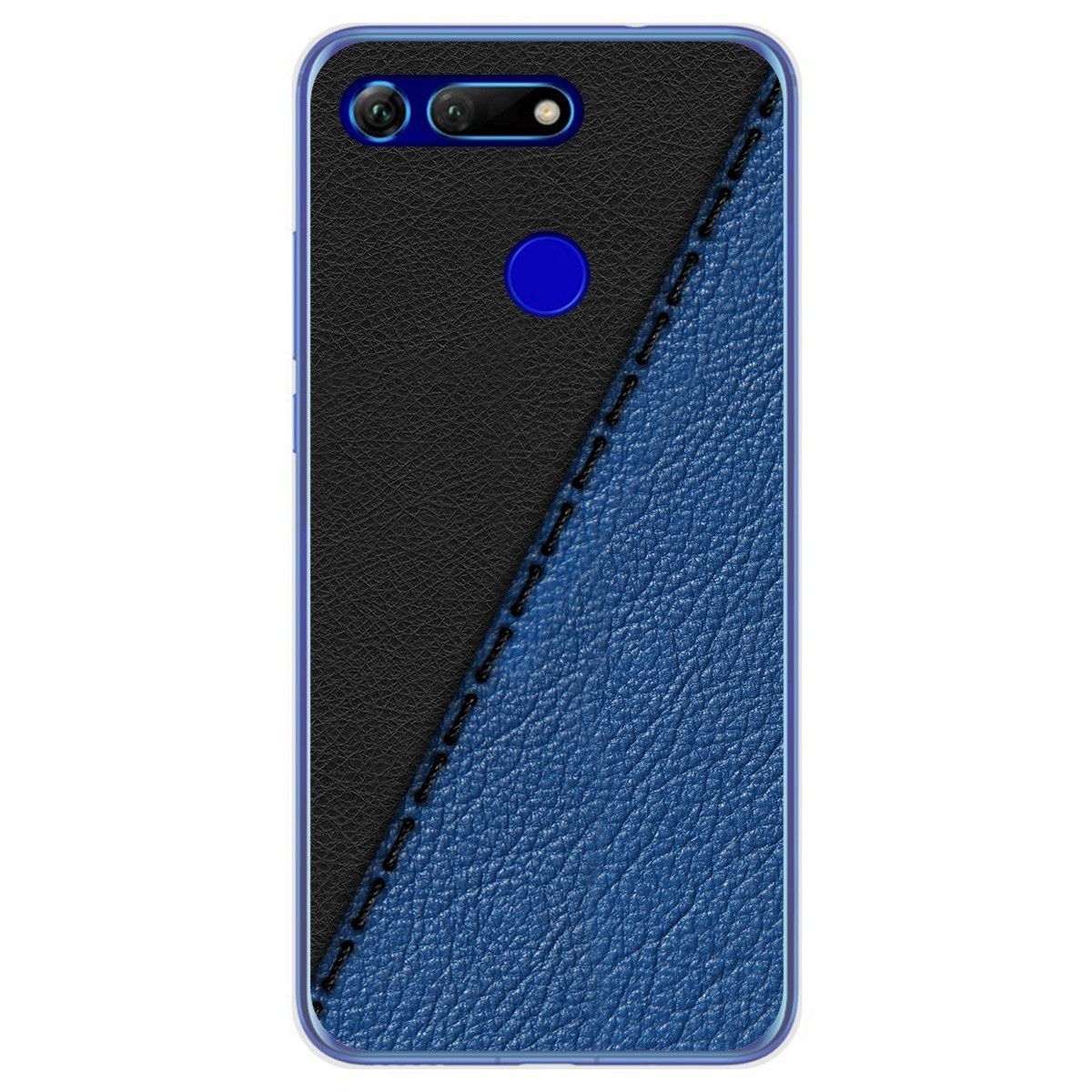 Funda Gel Tpu para Huawei Honor View 20 diseño Cuero 02 Dibujos