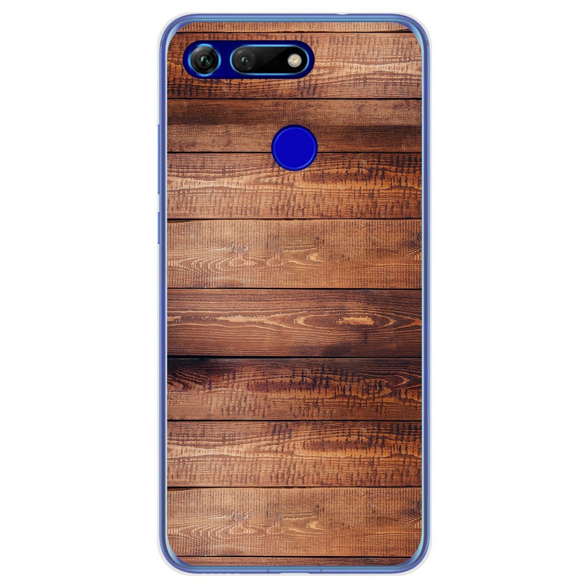 Funda Gel Tpu para Huawei Honor View 20 diseño Madera 02 Dibujos