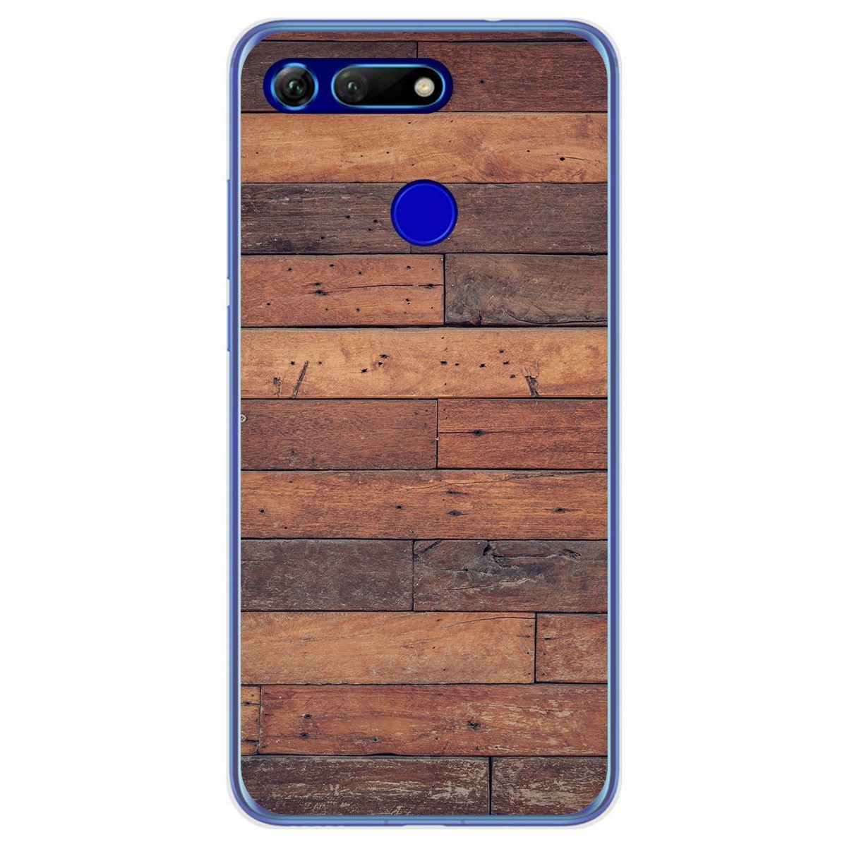 Funda Gel Tpu para Huawei Honor View 20 diseño Madera 03 Dibujos