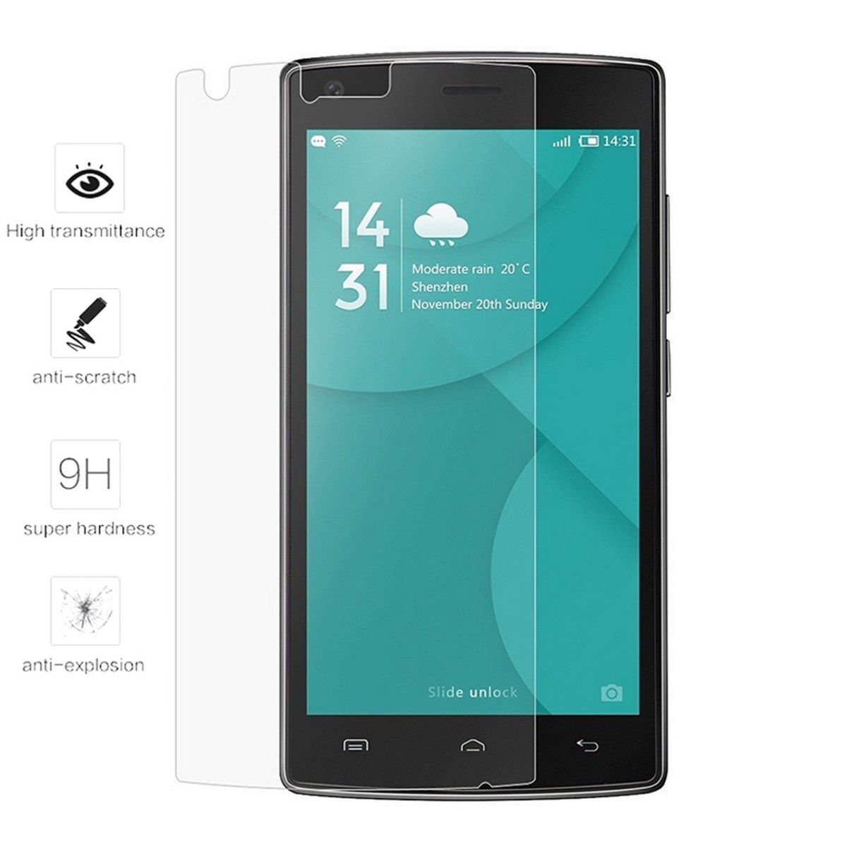 Protector Pantalla Cristal Templado para Doogee X5 Max / X5 Max Pro Vidrio