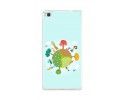 Funda Gel Tpu para Huawei P8 Lite Diseño Familia Dibujos