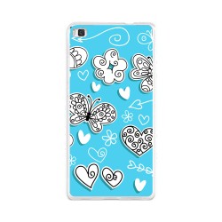 Funda Gel Tpu para Huawei P8 Lite Diseño Mariposas Dibujos