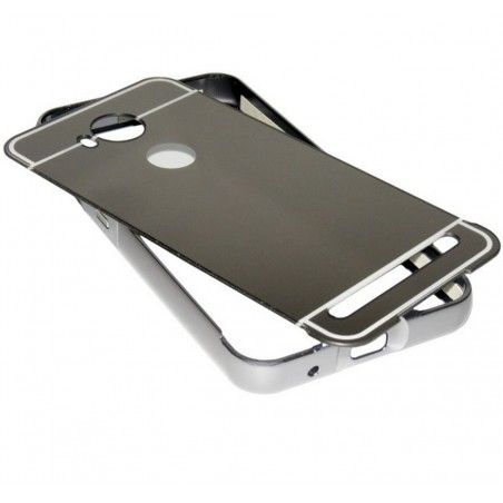 Funda Bumper Gris Aluminio + Tapa Trasera para Huawei Y3 II