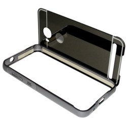 Funda Bumper Gris Aluminio + Tapa Trasera para Huawei Y3 II 2