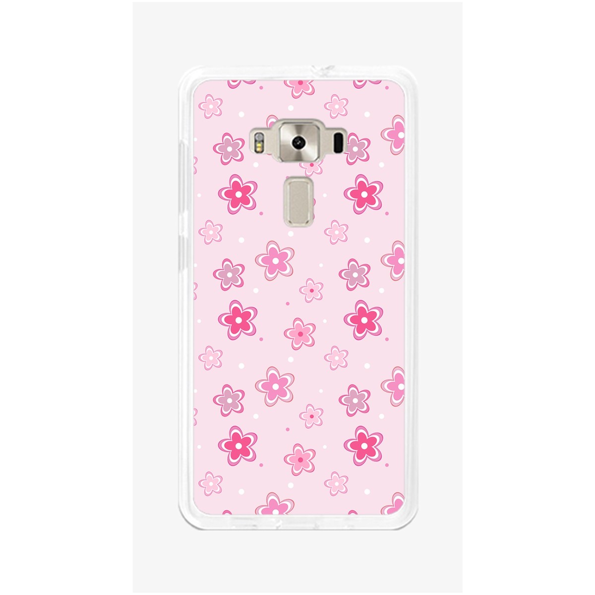 Funda Gel Tpu para Asus Zenfone 3 5.5" Ze552Kl Diseño Flores Dibujos