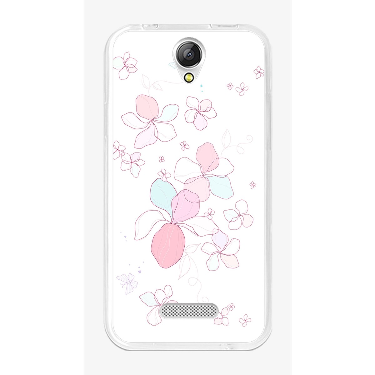 Funda Gel Tpu para Doogee X6S / X6 / X6 Pro Diseño Flores-Minimal Dibujos