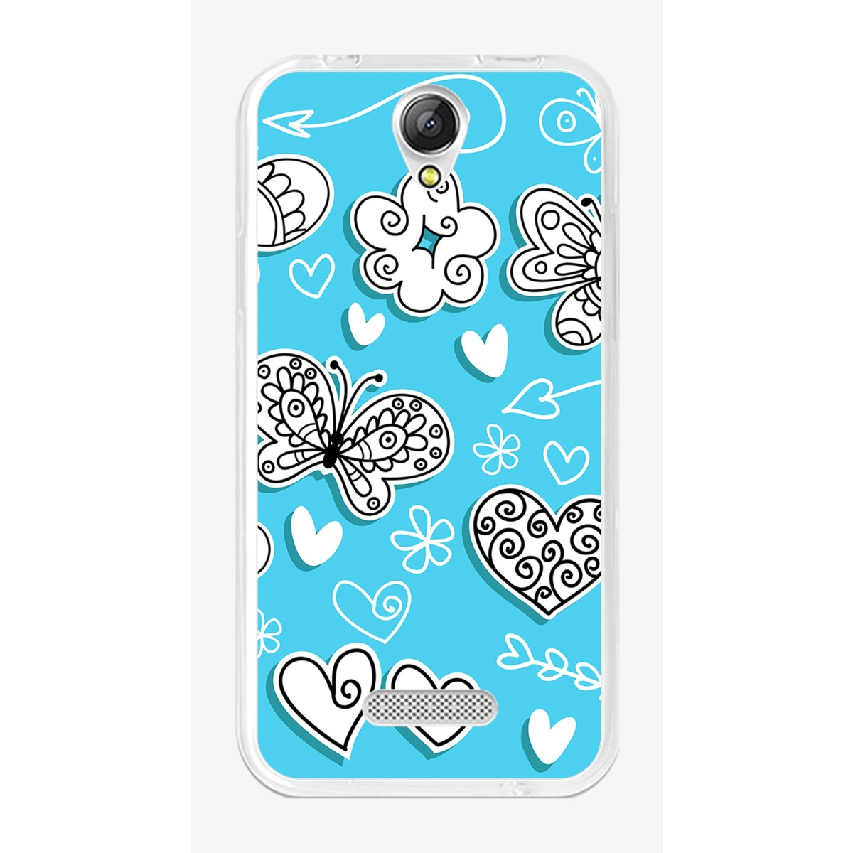 Funda Gel Tpu para Doogee X6S / X6 / X6 Pro Diseño Mariposas Dibujos