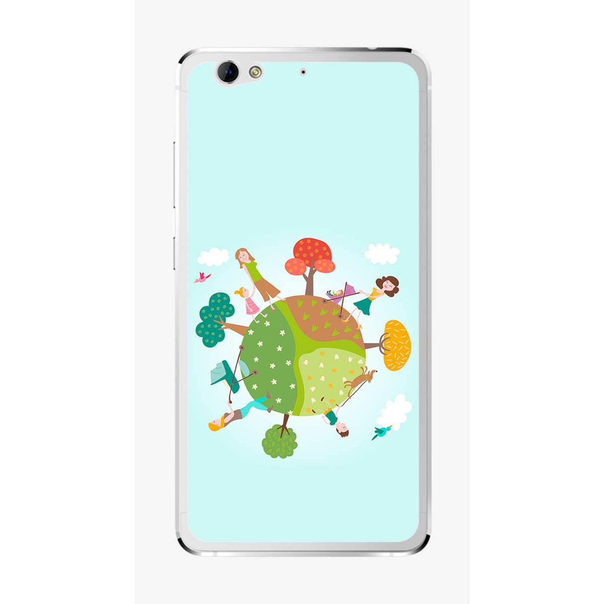 Funda Gel Tpu para Weimei We Plus Diseño Familia Dibujos