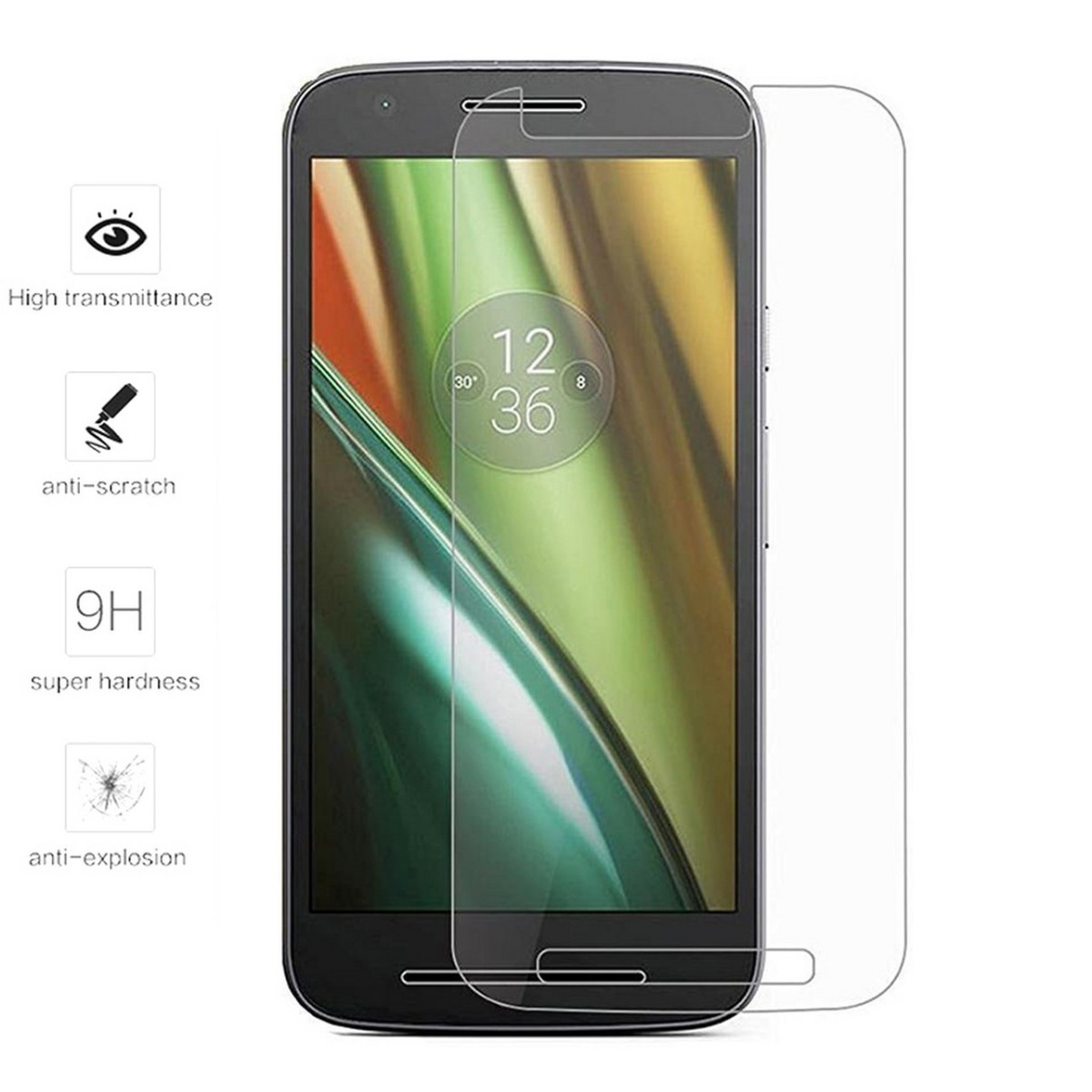 Protector Pantalla Cristal Templado para Motorola Moto E3 2016 Vidrio
