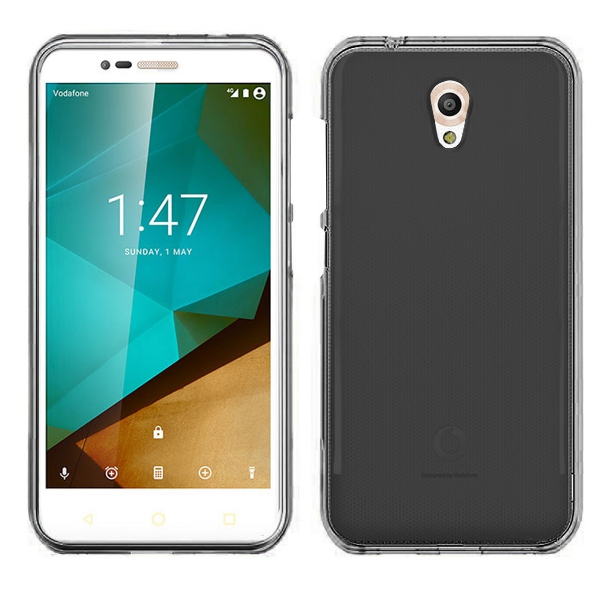 Funda Gel Tpu para Vodafone Smart Prime 7 Color Negra