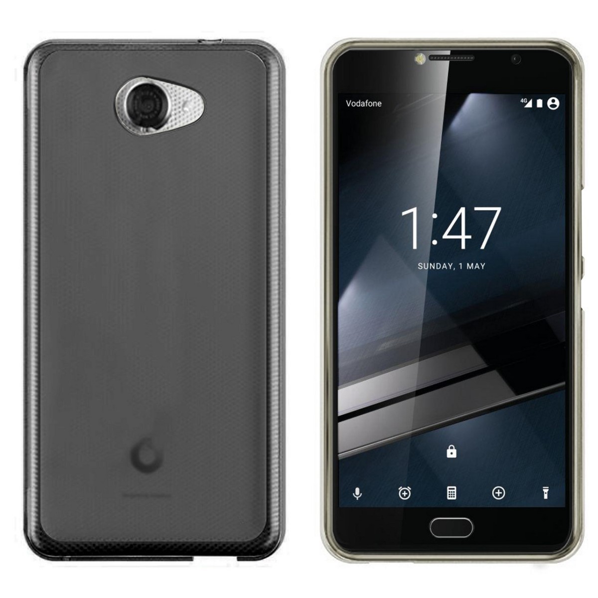 Funda Gel Tpu para Vodafone Smart Ultra 7 Color Negra