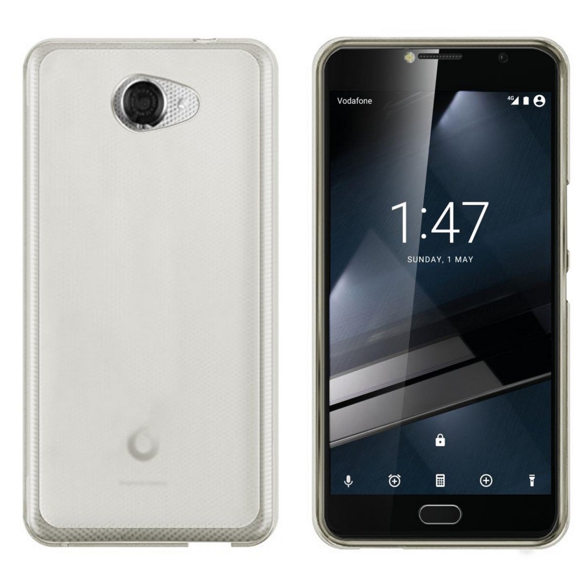 Funda Gel Tpu para Vodafone Smart Ultra 7 Color Transparente