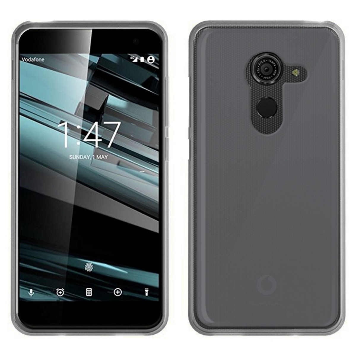 Funda Gel Tpu para Vodafone Smart Platinum 7 Color Negra