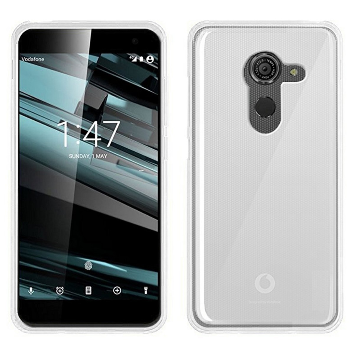 Funda Gel Tpu para Vodafone Smart Platinum 7 Color Transparente