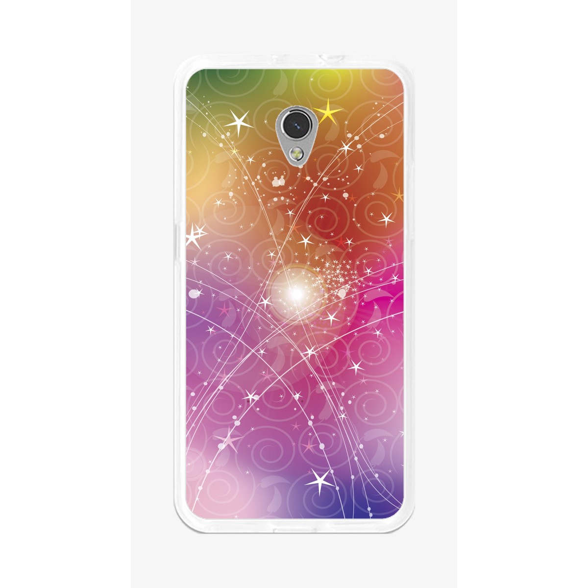 Funda Gel Tpu para Zte Blade V7 Diseño Abstracto Dibujos