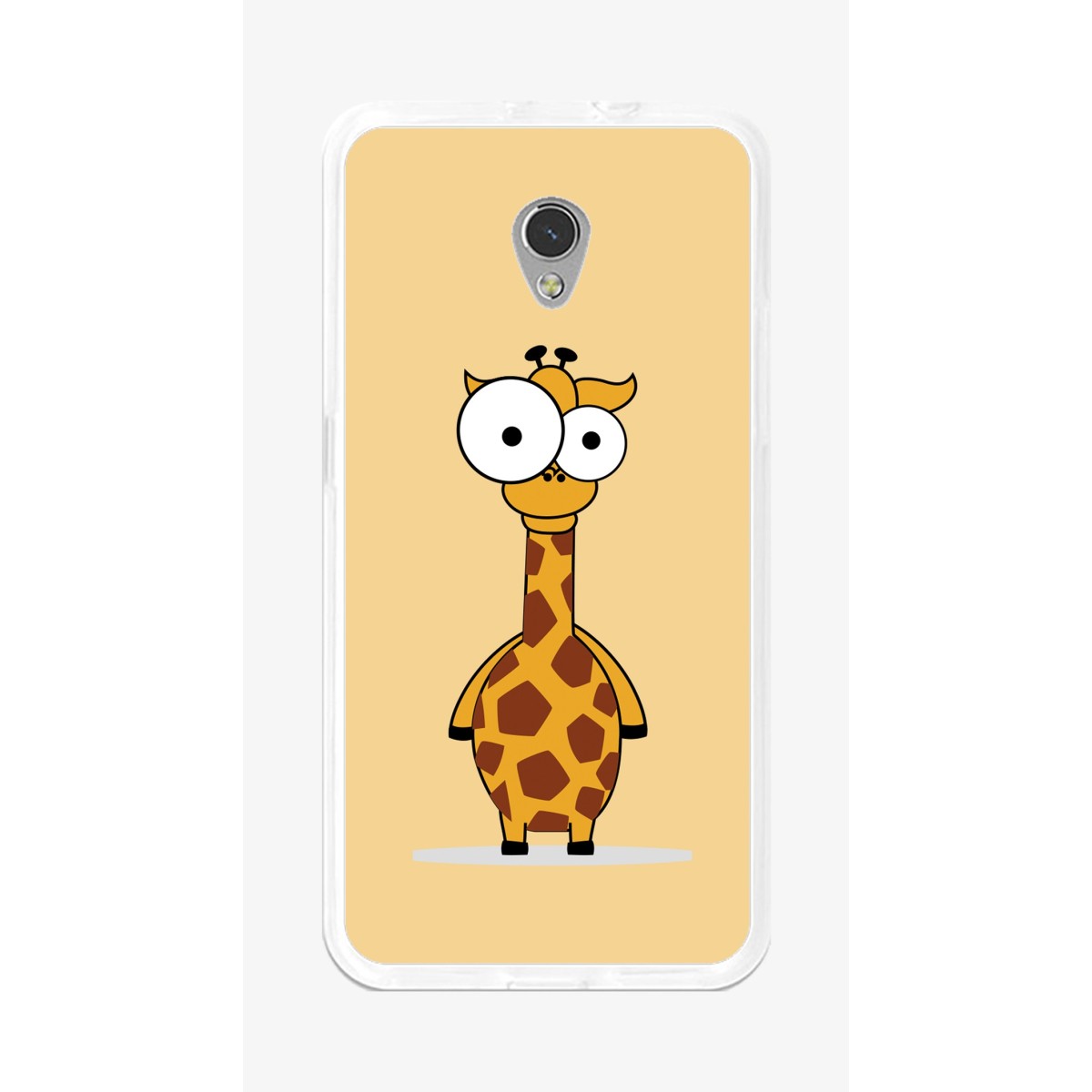 Funda Gel Tpu para Zte Blade V7 Diseño Jirafa Dibujos