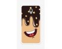 Funda Gel Tpu para Zte Blade V7 Diseño Helado Chocolate Dibujos