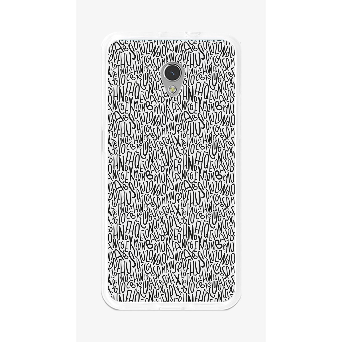 Funda Gel Tpu para Zte Blade V7 Diseño Letras Dibujos