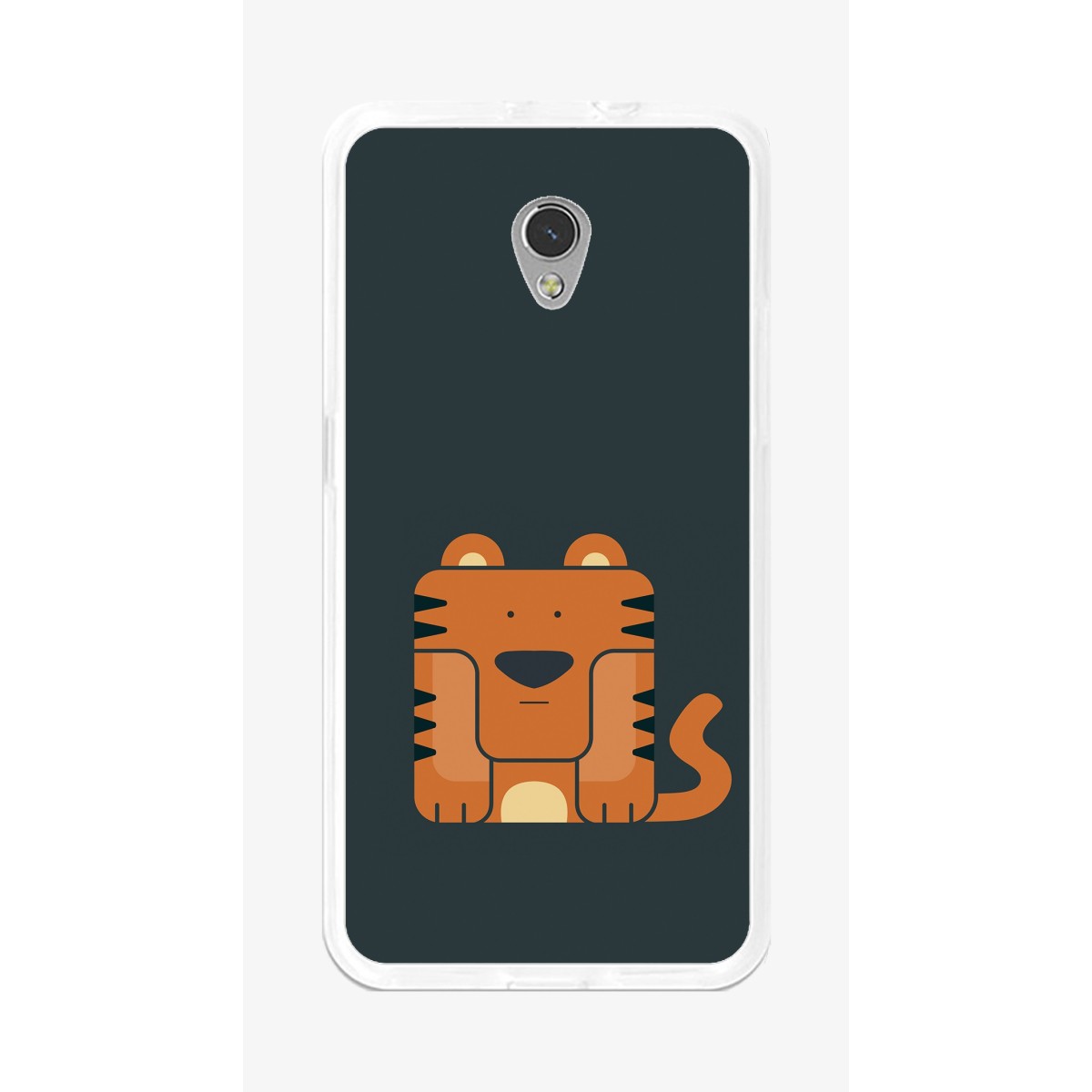 Funda Gel Tpu para Zte Blade V7 Diseño Tigre Dibujos