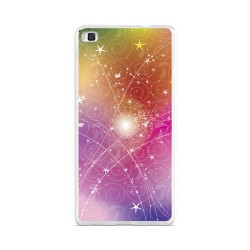 Funda Gel Tpu para Huawei P8 Lite Diseño Abstracto Dibujos