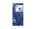 Funda Gel Tpu para Huawei P8 Lite Diseño Circuito Dibujos