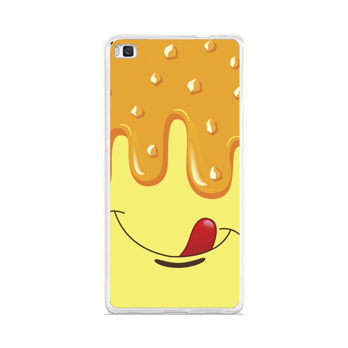 Funda Gel Tpu para Huawei P8 Lite Diseño Helado Vainilla Dibujos