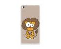 Funda Gel Tpu para Huawei P8 Lite Diseño Leon Dibujos