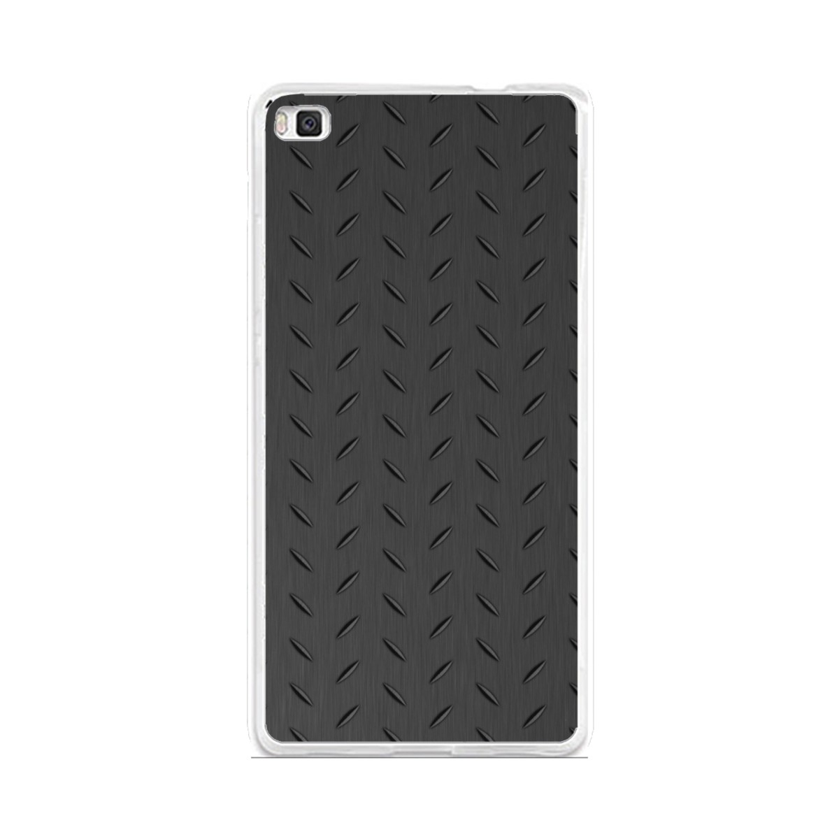 Funda Gel Tpu para Huawei P8 Lite Diseño Metal Dibujos