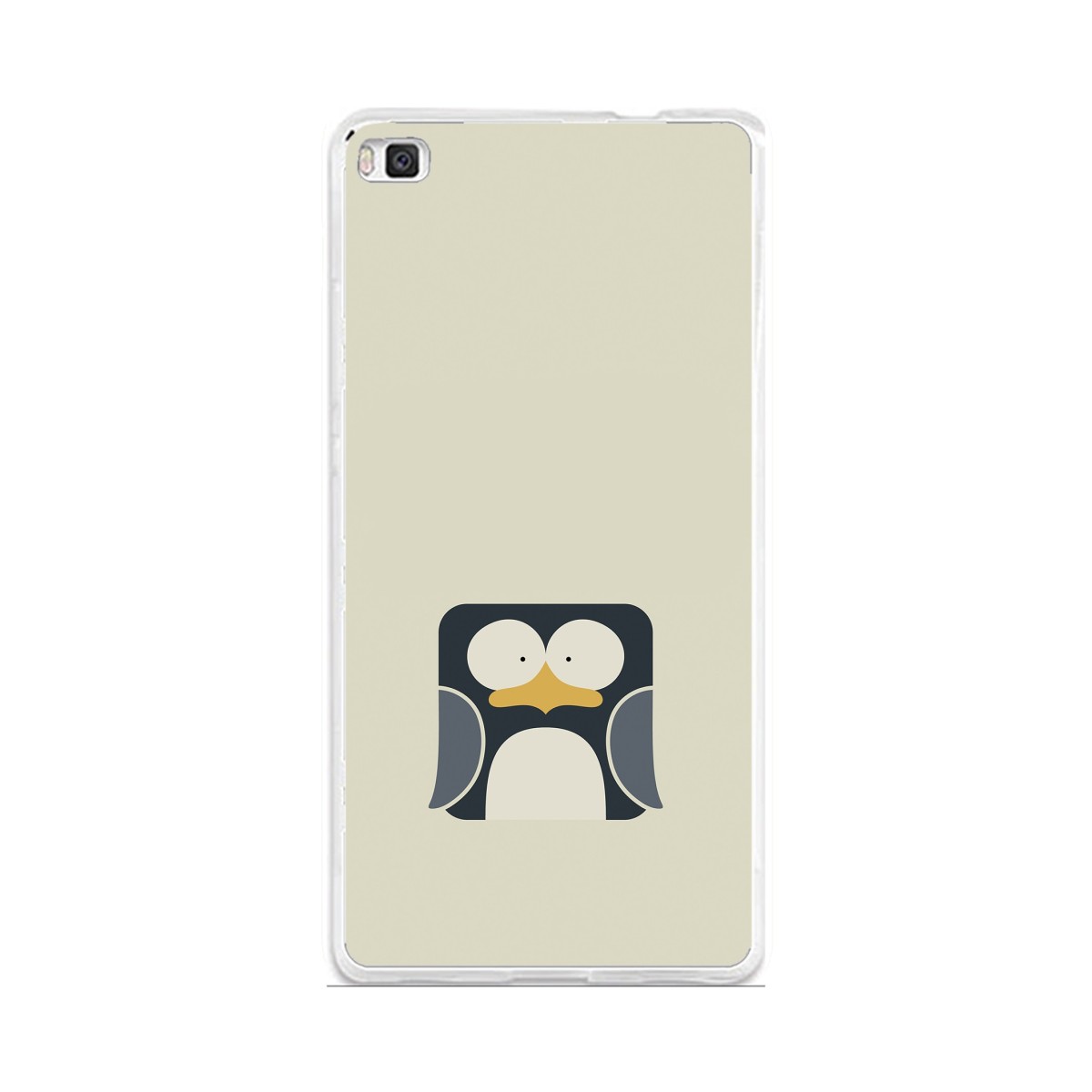 Funda Gel Tpu para Huawei P8 Lite Diseño Pingüino Dibujos